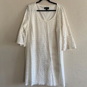 Ivory white lace dress